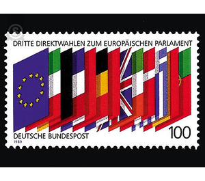 Third direct elections to the European Parliament  - Germany / Federal Republic of Germany 1989 - 100 Pfennig