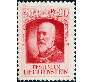 throne  - Liechtenstein 1929 - 20 Rappen