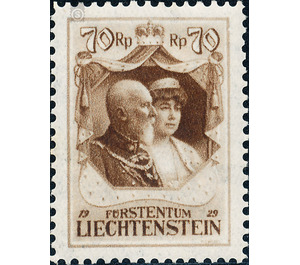 throne  - Liechtenstein 1929 - 70 Rappen