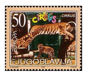 Tiger (Panthera tigris) - Yugoslavia 2002 - 50
