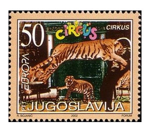 Tiger (Panthera tigris) - Yugoslavia 2002 - 50