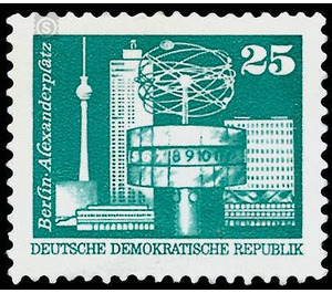 Time stamp series  - Germany / German Democratic Republic 1975 - 25 Pfennig