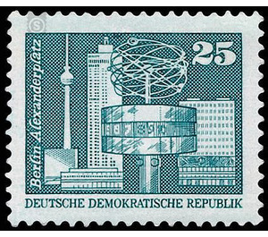 Time stamp series  - Germany / German Democratic Republic 1980 - 25 Pfennig