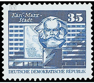 Time stamp series  - Germany / German Democratic Republic 1980 - 35 Pfennig