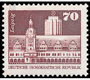 Time stamp series  - Germany / German Democratic Republic 1981 - 70 Pfennig