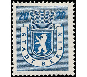 Time stamp series  - Germany / Sovj. occupation zones / Berlin und Brandenburg 1945 - 20 Pfennig