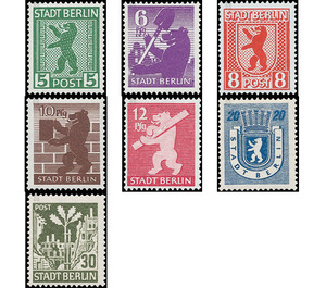 Time stamp series  - Germany / Sovj. occupation zones / Berlin und Brandenburg 1945 Set