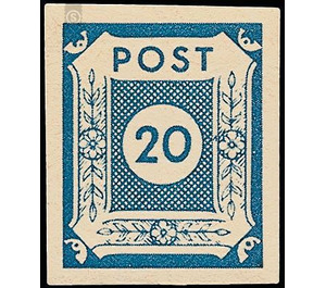 Time stamp series  - Germany / Sovj. occupation zones / East Saxony 1945 - 20 Pfennig