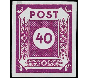 Time stamp series  - Germany / Sovj. occupation zones / East Saxony 1945 - 40 Pfennig