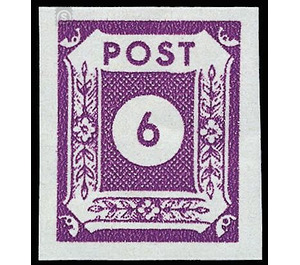 Time stamp series  - Germany / Sovj. occupation zones / East Saxony 1946 - 6 Pfennig