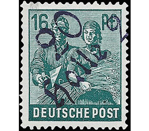 Time stamp series  - Germany / Sovj. occupation zones / General issues 1948 - 16 Pfennig