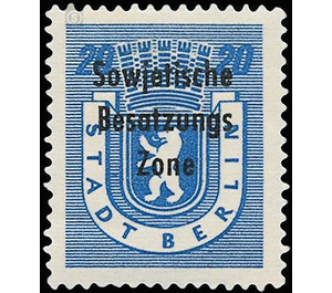 Time stamp series  - Germany / Sovj. occupation zones / General issues 1948 - 20 Pfennig