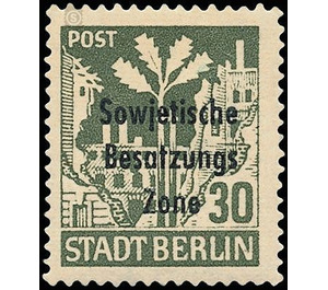 Time stamp series  - Germany / Sovj. occupation zones / General issues 1948 - 30 Pfennig