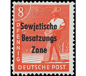 Time stamp series  - Germany / Sovj. occupation zones / General issues 1948 - 8 Pfennig