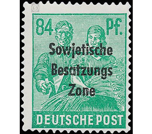 Time stamp series  - Germany / Sovj. occupation zones / General issues 1948 - 84 Pfennig