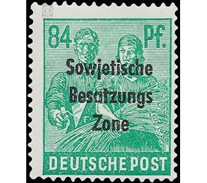 Time stamp series  - Germany / Sovj. occupation zones / General issues 1948 - 84 Pfennig
