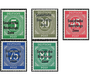 Time stamp series  - Germany / Sovj. occupation zones / General issues 1948 Set