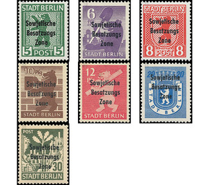 Time stamp series  - Germany / Sovj. occupation zones / General issues 1948 Set