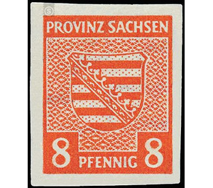 Time stamp series  - Germany / Sovj. occupation zones / Province of Saxony 1945 - 8 Pfennig