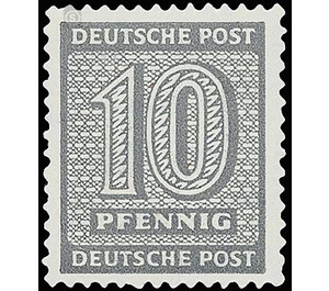 Time stamp series  - Germany / Sovj. occupation zones / West Saxony 1945 - 10 Pfennig