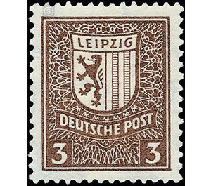 Time stamp series  - Germany / Sovj. occupation zones / West Saxony 1946 - 3 Pfennig