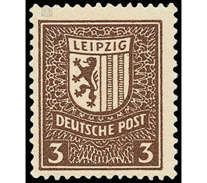 Time stamp series  - Germany / Sovj. occupation zones / West Saxony 1946 - 3 Pfennig