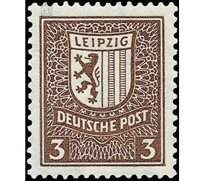 Time stamp series  - Germany / Sovj. occupation zones / West Saxony 1946 - 3 Pfennig
