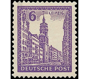 Time stamp series  - Germany / Sovj. occupation zones / West Saxony 1946 - 6 Pfennig