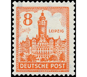 Time stamp series  - Germany / Sovj. occupation zones / West Saxony 1946 - 8 Pfennig