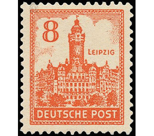 Time stamp series  - Germany / Sovj. occupation zones / West Saxony 1946 - 8 Pfennig