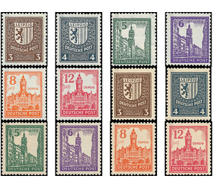 Time stamp series  - Germany / Sovj. occupation zones / West Saxony 1946 Set