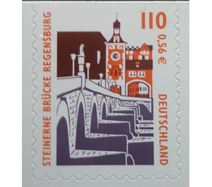 Time stamp series Tourist Attractions - self-Adhesive  - Germany / Federal Republic of Germany 2001 - 110 Pfennig