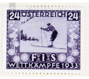 To ski  - Austria / I. Republic of Austria 1933 - 24 Groschen