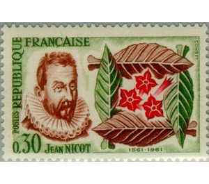 Tobacco - Jean Nicot 1561 - France 1961 - 0.30