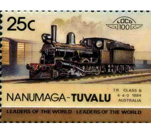 TR Class B 4-4-0 1884 Australia - Polynesia / Tuvalu, Nanumaga 1984