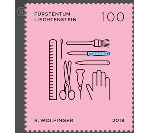 Trades and Crafts – II - Bookbinder  - Liechtenstein 2018 - 100 Rappen