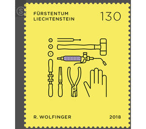 Trades and Crafts – II - Instrument Maker  - Liechtenstein 2018 - 130 Rappen