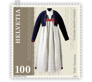 Traditional costumes of Switzerland - Valle Verzasca  - Switzerland 2019 - 100 Rappen