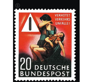 Traffic Accident Prevention  - Germany / Federal Republic of Germany 1953 - 20 Pfennig