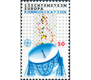 Transportation and communication  - Liechtenstein 1988 - 50 Rappen