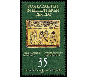 Treasures in libraries of the GDR  - Germany / German Democratic Republic 1981 - 35 Pfennig