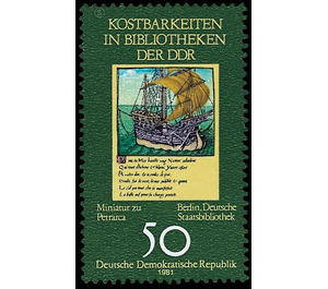 Treasures in libraries of the GDR  - Germany / German Democratic Republic 1981 - 50 Pfennig