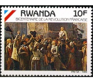 Triumph of Marat by Boilly - East Africa / Rwanda 1990 - 10