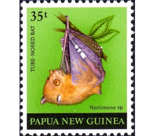 Tube-nosed Fruit Bat (Nyctimene albiventer) - Melanesia / Papua and New Guinea / Papua New Guinea 1980 - 35