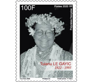 Tuianu Le Gayic, Women's Rights Activist - Polynesia / French Polynesia 2020 - 100