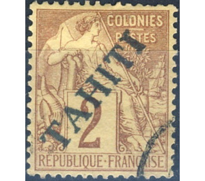 Type Alphée Dubois - Polynesia / Tahiti 1893 - 2