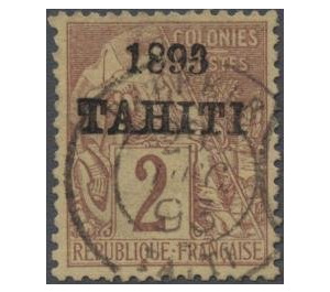 Type Alphée Dubois - Polynesia / Tahiti 1893 - 2