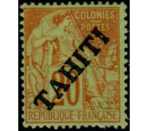 Type Alphée Dubois - Polynesia / Tahiti 1893 - 20