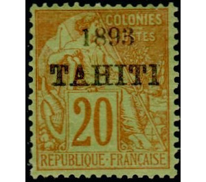 Type Alphée Dubois - Polynesia / Tahiti 1893 - 20