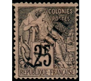 Type Alphée Dubois - Polynesia / Tahiti 1893 - 25